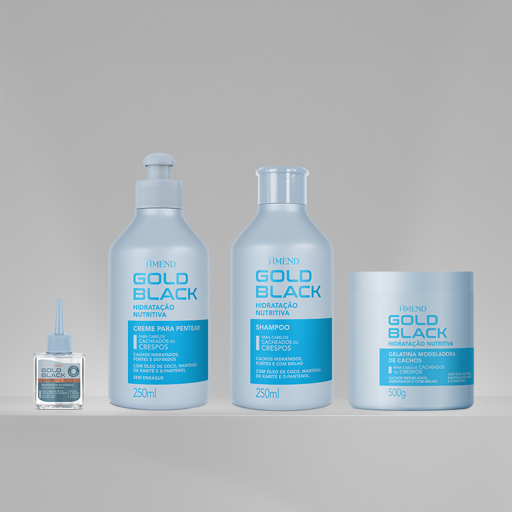 Kit Amend Gold Black Hidratação Nutritiva | 4 produtos